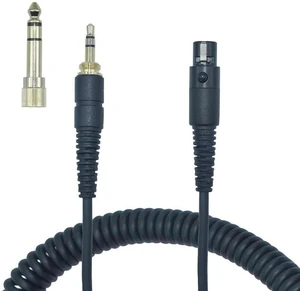 Coiled Mini XLR to 3.5mm Stereo Audio Plug Headphone Cable, Long Female MiniXLR to 1/4 TRS Plug Cable with 1/8" to 6.35mm adapter - Compatible with Beyerdynamic AKG, Gold Plated, 13 Feet(4m) Coiled Mini XLR to 3.5mm Stereo Audio Plug Headphone Cable, Long Female MiniXLR to 1/4 TRS Plug Cable with 1/8" to 6.35mm adapter - Compatible with Beyerdynamic AKG, Gold Plated, 13 Feet(4m)