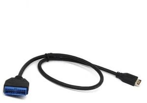 30CM USB 3.1 E-type male to IDC20P male adapter cable 20n extension cable for computer motherboard 30CM USB 3.1 E-type male to IDC20P male adapter cable 20n extension cable for computer motherboard