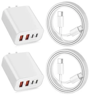 USB C Charger for iPhone 15,4-Port Fast iPhone 15 Wall Charger Block,2Pack 40W Multiport Quick USB C Wall Charger Plug Adapter,10FT USB C to C Cable for iPhone 15/15 Pro/15 ProMax/15 Plus,iPad Pro/Air USB C Charger for iPhone 15,4-Port Fast iPhone 15 Wall Charger Block,2Pack 40W Multiport Quick USB C Wall Charger Plug Adapter,10FT USB C to C Cable for iPhone 15/15 Pro/15 ProMax/15 Plus,iPad Pro/Air