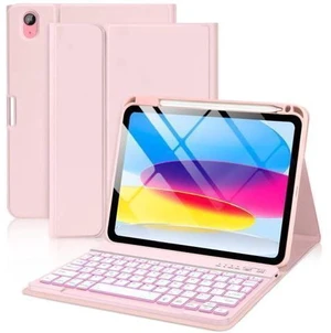 aMZCaSE for iPad 10th Generation Case with Keyboard 10.9 Inch(2022),7 Colors Backlight Keyboard Case,Detachable Wireless Keyboard Cove with Pencil Holder for New iPad 10th Gen,Light Pink aMZCaSE for iPad 10th Generation Case with Keyboard 10.9 Inch(2022),7 Colors Backlight Keyboard Case,Detachable Wireless Keyboard Cove with Pencil Holder for New iPad 10th Gen,Light Pink
