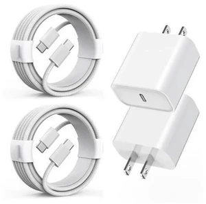 Long Charger for iPhone 16e Charge Fast Charging, 20W USB C PD Wall Adapter 2-Pack 6FT Type C to C i Phone 15 Charging Woven Cable Cord for iPhone 16/16e/16 Pro/15/15 Plus/15 Pro Max,iPad Pro/Air/Mini Long Charger for iPhone 16e Charge Fast Charging, 20W USB C PD Wall Adapter 2-Pack 6FT Type C to C i Phone 15 Charging Woven Cable Cord for iPhone 16/16e/16 Pro/15/15 Plus/15 Pro Max,iPad Pro/Air/Mini