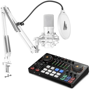 USB XLR Condenser Microphone with Audio Interface: PC Computer Podcast Cardioid Metal Mic Kit for Re USB XLR Condenser Microphone with Audio Interface: PC Computer Podcast Cardioid Metal Mic Kit for Re
