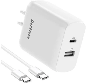 65W USB C Charger with 5FT USB C Cable Type C Charger Fast Charging 2-Port Wall Charging Block for MacBook Pro/Air iPhone 17/16/15 iPad Pro/Air Galaxy S24/S23 Pixel Steam Deck (White) 65W USB C Charger with 5FT USB C Cable Type C Charger Fast Charging 2-Port Wall Charging Block for MacBook Pro/Air iPhone 17/16/15 iPad Pro/Air Galaxy S24/S23 Pixel Steam Deck (White)