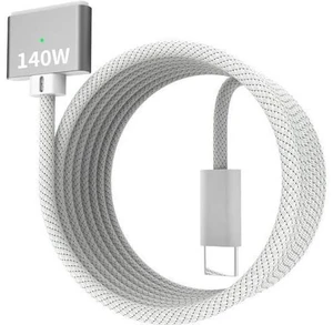 140W USB-C to Magnetic 3 Cable 6.6FT/2M Compatible with Magsafe Charging Cable for MacBook Air 2024 M3 13 15 Air 2022/2023 M2 Pro 2023 M2 Pro & Max 14 16 Pro 2021 M1 & Max 14 16 White 140W USB-C to Magnetic 3 Cable 6.6FT/2M Compatible with Magsafe Charging Cable for MacBook Air 2024 M3 13 15 Air 2022/2023 M2 Pro 2023 M2 Pro & Max 14 16 Pro 2021 M1 & Max 14 16 White