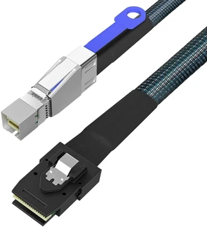 SAS to Mini SAS Adapter Cable, SFF-8644 to SFF-8087 Storage Extension Cable 1M/3.28FT, High-Speed Data Transfer for HDD/SSD, RAID Arrays, Servers, and Storage Systems SAS to Mini SAS Adapter Cable, SFF-8644 to SFF-8087 Storage Extension Cable 1M/3.28FT, High-Speed Data Transfer for HDD/SSD, RAID Arrays, Servers, and Storage Systems
