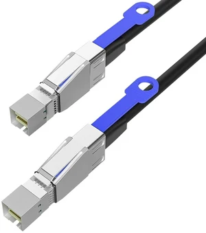 SAS to Mini SAS Adapter Cable 2M/6.56FT, SFF-8644 to SFF-8644 Storage Extension Cable, High-Speed Data Transfer for HDD/SSD, RAID Arrays, Servers, and Storage Systems SAS to Mini SAS Adapter Cable 2M/6.56FT, SFF-8644 to SFF-8644 Storage Extension Cable, High-Speed Data Transfer for HDD/SSD, RAID Arrays, Servers, and Storage Systems