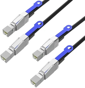 SAS to Mini SAS Adapter Cable (2 Pack 1M/3.28FT) SFF-8644 to SFF-8644 Storage Extension Cable, High-Speed Data Transfer for HDD/SSD, RAID Arrays, Servers, and Storage Systems SAS to Mini SAS Adapter Cable (2 Pack 1M/3.28FT) SFF-8644 to SFF-8644 Storage Extension Cable, High-Speed Data Transfer for HDD/SSD, RAID Arrays, Servers, and Storage Systems