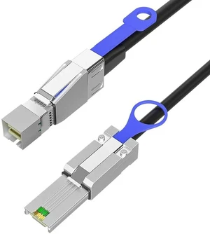 SFF-8644 to SFF-8088 SAS Adapter Cable 2M/6.56FT High-Speed MiniSAS Converter for HDD/SSD Storage, RAID Disk Arrays, Server, Durable Data Extension Transfer Cable SFF-8644 to SFF-8088 SAS Adapter Cable 2M/6.56FT High-Speed MiniSAS Converter for HDD/SSD Storage, RAID Disk Arrays, Server, Durable Data Extension Transfer Cable