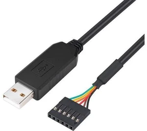 DTECH FTDI USB to TTL Serial Adapter 5V Cable 6 Pin Female Socket Header UART IC FT232RL Chip for Windows 10 8 7 Linux MAC OS (3ft, Black) DTECH FTDI USB to TTL Serial Adapter 5V Cable 6 Pin Female Socket Header UART IC FT232RL Chip for Windows 10 8 7 Linux MAC OS (3ft, Black)