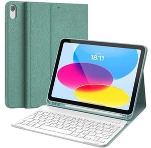 CHESONA Keyboard Case for iPad 10th Generation 10.9-inch 2022, Detachable Bluetooth Keyboard, Stand Folio Keyboard Cover with Pencil Holder, Rechargeable Keyboard for iPad 10th Gen 2022 (Lake Green) CHESONA Keyboard Case for iPad 10th Generation 10.9-inch 2022, Detachable Bluetooth Keyboard, Stand Folio Keyboard Cover with Pencil Holder, Rechargeable Keyboard for iPad 10th Gen 2022 (Lake Green)