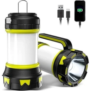 Rechargeable Flashlights Camping Lantern,6 Modes LED Bright Flashlight 3000mAh Power Bank, IPX4 Waterproof, Emergency Flashlight Lantern for Outdoor Hurricane, USB Cable Included-1 Flashlight Rechargeable Flashlights Camping Lantern,6 Modes LED Bright Flashlight 3000mAh Power Bank, IPX4 Waterproof, Emergency Flashlight Lantern for Outdoor Hurricane, USB Cable Included-1 Flashlight