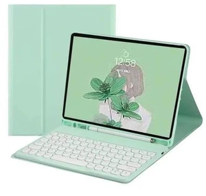QIYIBOCASE Keyboard Case for iPad 10th Generation 2022,Round Keys Retro Detachable Magnets Wireless Keyboard Case with Pencil Holder for iPad 10 2022 (Mint Green) QIYIBOCASE Keyboard Case for iPad 10th Generation 2022,Round Keys Retro Detachable Magnets Wireless Keyboard Case with Pencil Holder for iPad 10 2022 (Mint Green)