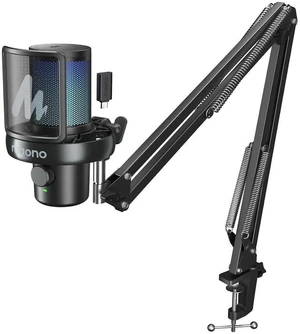 DM40 Pro AI Wireless Microphone with Mic Boom Arm Stand,AI Noise Cancellation,AI Voice Changer,Tap t DM40 Pro AI Wireless Microphone with Mic Boom Arm Stand,AI Noise Cancellation,AI Voice Changer,Tap t