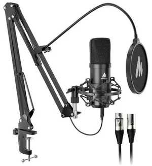 USB XLR Condenser Microphone: PC Computer Podcast Cardioid Metal Mic Kit with Software for Recording USB XLR Condenser Microphone: PC Computer Podcast Cardioid Metal Mic Kit with Software for Recording