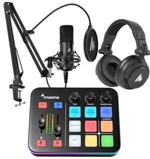 USB XLR Condenser Microphone Set: PC Computer Podcast Cardioid Metal Mic Kit with Software for Recor USB XLR Condenser Microphone Set: PC Computer Podcast Cardioid Metal Mic Kit with Software for Recor