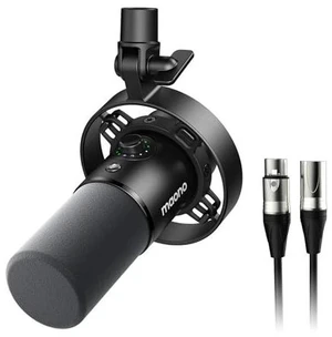 Dynamic Microphone and XLR Cable, USB Podcast Recording Mic for Vocal Recording, Content Creation, H Dynamic Microphone and XLR Cable, USB Podcast Recording Mic for Vocal Recording, Content Creation, H