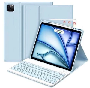 GOKOCO iPad Air 13 inch M2 2024 Case with Keyboard-Keyboard Case for iPad Pro 12.9 inch 6th/5th/4th/3rd Generation with Pencil Holder,Wireless Detachable Keyboard,Auto Sleep/Wake Function-Blue GOKOCO iPad Air 13 inch M2 2024 Case with Keyboard-Keyboard Case for iPad Pro 12.9 inch 6th/5th/4th/3rd Generation with Pencil Holder,Wireless Detachable Keyboard,Auto Sleep/Wake Function-Blue