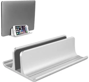 3-in-1 Aluminum Laptop Stand Vertical Laptop Stand Holder for Desk with Adjustable Dock Space-Saving Organizer for All MacBook Surface HP up to 17.3 inch 3-in-1 Aluminum Laptop Stand Vertical Laptop Stand Holder for Desk with Adjustable Dock Space-Saving Organizer for All MacBook Surface HP up to 17.3 inch