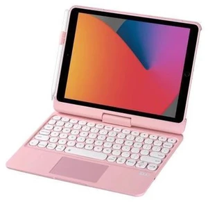 INI iPad Keyboard Case for iPad 2018 (6th Gen) - iPad 2017 (5th Gen) - iPad Pro 9.7 - Air 2&1-360 Rotatable - Wireless/BT - Backlit 7 Colors - iPad Case with Keyboard for iPad OS (9.7, Pink) INI iPad Keyboard Case for iPad 2018 (6th Gen) - iPad 2017 (5th Gen) - iPad Pro 9.7 - Air 2&1-360 Rotatable - Wireless/BT - Backlit 7 Colors - iPad Case with Keyboard for iPad OS (9.7, Pink)