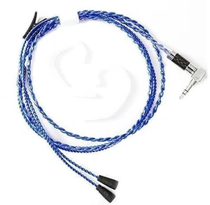 HiFi Cable IE8 IE80 Four-core Twisted Silver Plated OFC Upgrade Cable ZY-064 Blue HiFi Cable IE8 IE80 Four-core Twisted Silver Plated OFC Upgrade Cable ZY-064 Blue