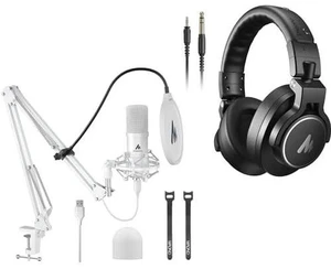 USB Microphone, 192kHz/24bit Plug & Play PC Computer Podcast Condenser Cardioid Metal Mic Kit with P USB Microphone, 192kHz/24bit Plug & Play PC Computer Podcast Condenser Cardioid Metal Mic Kit with P