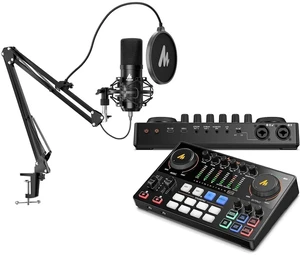 USB XLR Condenser Microphone Set: PC Computer Podcast Cardioid Metal Mic Kit with Software for Recor USB XLR Condenser Microphone Set: PC Computer Podcast Cardioid Metal Mic Kit with Software for Recor