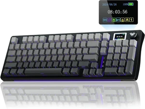 AULA S98 Pro Wireless Mechanical Keyboard with Screen & Knob,2.4GHz/USB-C/BT5.0 Gasket Hot Swappable Creamy Keyboard,Pre-lubed Linear Switches,Side Printed PBT Keycaps,RGB Backlit Gaming Keyboard AULA S98 Pro Wireless Mechanical Keyboard with Screen & Knob,2.4GHz/USB-C/BT5.0 Gasket Hot Swappable Creamy Keyboard,Pre-lubed Linear Switches,Side Printed PBT Keycaps,RGB Backlit Gaming Keyboard
