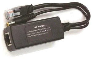 GAT-12V12W 802.3af Gigabit Poe Splitter with 12V output for Non-poe Camera PoE separator for any 12V devices GAT-12V12W 802.3af Gigabit Poe Splitter with 12V output for Non-poe Camera PoE separator for any 12V devices