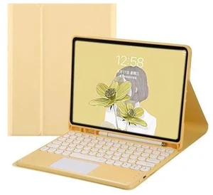 QYiiD Keyboard Case with Touchpad for iPad Pro 13-inch (M4) 2024, Smart Keyboard Folio Cover with Pencil Holder, Multi-Touch Trackpad, Detachable Keyboard for iPad Pro13 inch (2024), Yellow QYiiD Keyboard Case with Touchpad for iPad Pro 13-inch (M4) 2024, Smart Keyboard Folio Cover with Pencil Holder, Multi-Touch Trackpad, Detachable Keyboard for iPad Pro13 inch (2024), Yellow