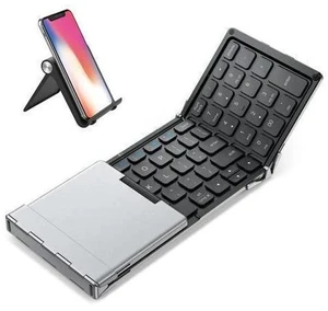 iClever Foldable Keyboard with Number Pad, BK09 Wireless Portable Keyboard for Travel and Business Trip, USB-C Charging Compact Keyboard for iPad, iPhone Mac Android Windows iOS, Sync up to 3 Devices iClever Foldable Keyboard with Number Pad, BK09 Wireless Portable Keyboard for Travel and Business Trip, USB-C Charging Compact Keyboard for iPad, iPhone Mac Android Windows iOS, Sync up to 3 Devices