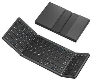 Folding Bluetooth Keyboard, Sync Up to 3 Devices with Numeric Keypad, Rechargeable Portable Travel Keyboard for Windows iOS Android Tablet Smartphone Laptop, Black (3 Folding keyboard BT5.1 x 3) Folding Bluetooth Keyboard, Sync Up to 3 Devices with Numeric Keypad, Rechargeable Portable Travel Keyboard for Windows iOS Android Tablet Smartphone Laptop, Black (3 Folding keyboard BT5.1 x 3)