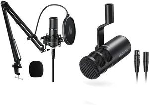 XLR Microphone, PM320S & PD100 Podcast Cardioid Studio Recording Mic for Streaming, Podcasting, Sing XLR Microphone, PM320S & PD100 Podcast Cardioid Studio Recording Mic for Streaming, Podcasting, Sing