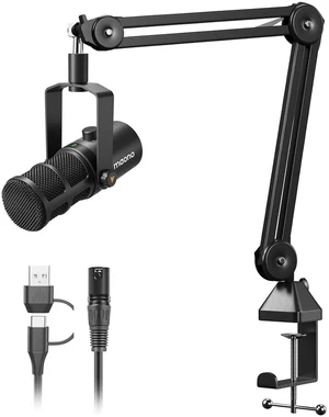 Dynamic Microphone Boom Arm Kit :Studio Mic Kit for Broadcast, Recording, Streaming & Gaming (PD400X Dynamic Microphone Boom Arm Kit :Studio Mic Kit for Broadcast, Recording, Streaming & Gaming (PD400X
