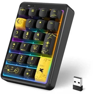Wireless Number Pad Keyboard Mechanical Numpad Numeric Keypad for Laptop | Bluetooth Creamy 10 Key R Wireless Number Pad Keyboard Mechanical Numpad Numeric Keypad for Laptop | Bluetooth Creamy 10 Key R