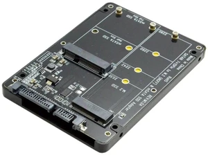 2 in 1 Combo Enclosure, M.2 NGFF B-key & mSATA SSD to SATA 3.0 6Gbps Adapter Converter Case for PC Laptop Storage Upgrade 2 in 1 Combo Enclosure, M.2 NGFF B-key & mSATA SSD to SATA 3.0 6Gbps Adapter Converter Case for PC Laptop Storage Upgrade