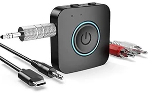 Bluetooth Transmitter Receiver, LAICOMEIN 2-in-1 V5.0 Bluetooth Adapter, Wireless Transmitter for TV PC MP3 Gym Airplane, Bluetooth Receiver for Speakers Headphones Bluetooth Transmitter Receiver, LAICOMEIN 2-in-1 V5.0 Bluetooth Adapter, Wireless Transmitter for TV PC MP3 Gym Airplane, Bluetooth Receiver for Speakers Headphones