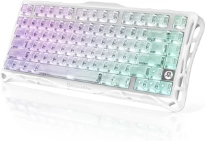 K1 Lite 75% Gaming Keyboard, 2.4GHz/BT/Wired Tri-Mode Wireless Keyboard, Gasket Hot Swappable Mechanical Keyboard, Pre-lubed Linear Switches, RGB Backlit Crystal Aurora K1 Lite 75% Gaming Keyboard, 2.4GHz/BT/Wired Tri-Mode Wireless Keyboard, Gasket Hot Swappable Mechanical Keyboard, Pre-lubed Linear Switches, RGB Backlit Crystal Aurora