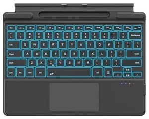 MoKo Keyboard for Surface Pro 11/10/9/8/X, 7 Color Backlight Keyboard for Surface Pro 11 2024, Wireless Surface Pro 11/Pro 10/Pro 9 Keyboard with Trackpad/Pen Holder, Blackgray MoKo Keyboard for Surface Pro 11/10/9/8/X, 7 Color Backlight Keyboard for Surface Pro 11 2024, Wireless Surface Pro 11/Pro 10/Pro 9 Keyboard with Trackpad/Pen Holder, Blackgray