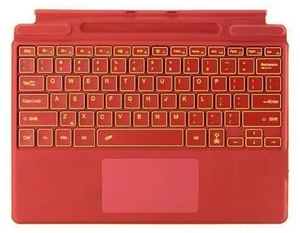 mobee Type Cover for Microsoft Surface Pro 11 / Pro 10 / Pro 9 / Pro 8 / Pro X, 13 inch, Portable Slim Bluetooch Keyboard with Multi Touchpad & Pencil Holder Tablet Keyboard (Red with Backlit) mobee Type Cover for Microsoft Surface Pro 11 / Pro 10 / Pro 9 / Pro 8 / Pro X, 13 inch, Portable Slim Bluetooch Keyboard with Multi Touchpad & Pencil Holder Tablet Keyboard (Red with Backlit)