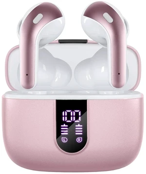 Bluetooth Headphones True Wireless Earbuds 60H Playback LED Power Display Earphones with Wireless Charging Case IPX5 Waterproof in-Ear Ear buds with Mic for TV Smart Phone Laptop Computer Sports Bluetooth Headphones True Wireless Earbuds 60H Playback LED Power Display Earphones with Wireless Charging Case IPX5 Waterproof in-Ear Ear buds with Mic for TV Smart Phone Laptop Computer Sports