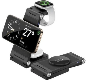Magnetic Wireless Charger Stand, 3 in 1 Foldable Wireless Charging Station, Travel Charger for Multiple Devices for iPhone 16 15 14 13 12 Series, Apple Watch Ultra/9/8/7/6/5/4/3/2, AirPods Magnetic Wireless Charger Stand, 3 in 1 Foldable Wireless Charging Station, Travel Charger for Multiple Devices for iPhone 16 15 14 13 12 Series, Apple Watch Ultra/9/8/7/6/5/4/3/2, AirPods