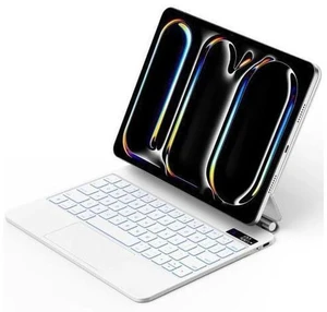 GOOJODOQ Magnetic Keyboard Case for iPad Pro 11-inch(M4,2024),Click-Anywhere Trackpad with 7 Color Backlit for iPad Pro 11 Keyboard-Black-White GOOJODOQ Magnetic Keyboard Case for iPad Pro 11-inch(M4,2024),Click-Anywhere Trackpad with 7 Color Backlit for iPad Pro 11 Keyboard-Black-White