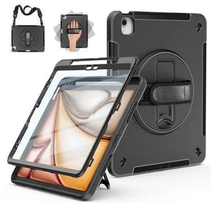 Miesherk Case for iPad Air 13 Inch 2024, Military Grade Heavy Duty Shockproof iPad Air 6th Generation Case 2024 - Screen Protector, Rotating Stand, Pencil Holder, Hand/Shoulder Strap, Black Miesherk Case for iPad Air 13 Inch 2024, Military Grade Heavy Duty Shockproof iPad Air 6th Generation Case 2024 - Screen Protector, Rotating Stand, Pencil Holder, Hand/Shoulder Strap, Black