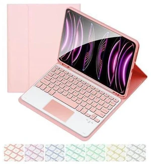 CHAINORA Touchpad Keyboard Case for iPad 10th Generation (10.9" inch, 2022), 7 Colors Backlit Slim Folio Cover Detachable Bluetooth Keyboard with Pencil Holder(Pink) CHAINORA Touchpad Keyboard Case for iPad 10th Generation (10.9" inch, 2022), 7 Colors Backlit Slim Folio Cover Detachable Bluetooth Keyboard with Pencil Holder(Pink)