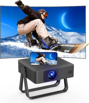 N5 Lite Mini Projector Native 720P, 360° Rotation, Ultra Thin Portable with Adjustable Stand - 4K Decoding, WiFi & Bluetooth, Smart Mini Projector for Outdoor Movies - 4500 Lumens N5 Lite Mini Projector Native 720P, 360° Rotation, Ultra Thin Portable with Adjustable Stand - 4K Decoding, WiFi & Bluetooth, Smart Mini Projector for Outdoor Movies - 4500 Lumens