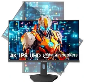 CRUA 27 4K Gaming Monitor, UHD 3840x2160 160Hz IPS Screen, Height/Pivot/Swivel/Tilt Adjustable Vertical Monitor, Support AMD FreeSync, Built-in Speakers, 120% sRGB, PIP/PBP, HDMI 2.1 & DP 1.4-Black CRUA 27 4K Gaming Monitor, UHD 3840x2160 160Hz IPS Screen, Height/Pivot/Swivel/Tilt Adjustable Vertical Monitor, Support AMD FreeSync, Built-in Speakers, 120% sRGB, PIP/PBP, HDMI 2.1 & DP 1.4-Black