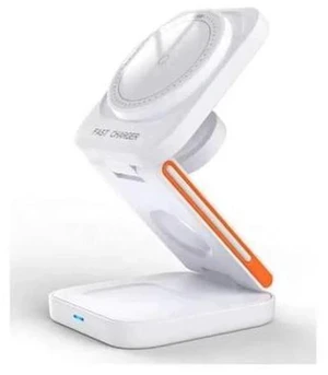 3 in 1 Wireless Charging Station Portable Foldable 15W Magnetic Wireless Charger Mobile Phone Holder Foldable Wireless Charger White 3 in 1 Wireless Charging Station Portable Foldable 15W Magnetic Wireless Charger Mobile Phone Holder Foldable Wireless Charger White
