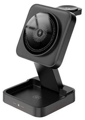 3 in 1 Wireless Charger 15W Foldable Wireless Magnetic Charger Station with Night Lamp for Phone Watch and Earphone 3 in 1 Wireless Charger 15W Foldable Wireless Magnetic Charger Station with Night Lamp for Phone Watch and Earphone