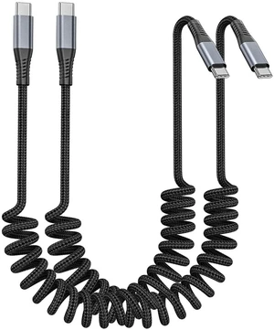 USB C to USB C Cable 2Pack 3ft Coiled USB C Cable for Car 60W Fast Charging Retractable Nylon Braided USB-C Car Charger Cord for iPhone 17/16/15/Plus/Pro/Pro Max USB C to USB C Cable 2Pack 3ft Coiled USB C Cable for Car 60W Fast Charging Retractable Nylon Braided USB-C Car Charger Cord for iPhone 17/16/15/Plus/Pro/Pro Max