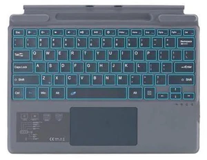 Zoof Type Cover for Microsoft Surface Pro 10 / Pro 9 / Pro 8 / Pro X, 13 inch, Portable Slim Wireless Keyboard with Touchpad Tablet Keyboard (Gray with Backlight) Zoof Type Cover for Microsoft Surface Pro 10 / Pro 9 / Pro 8 / Pro X, 13 inch, Portable Slim Wireless Keyboard with Touchpad Tablet Keyboard (Gray with Backlight)